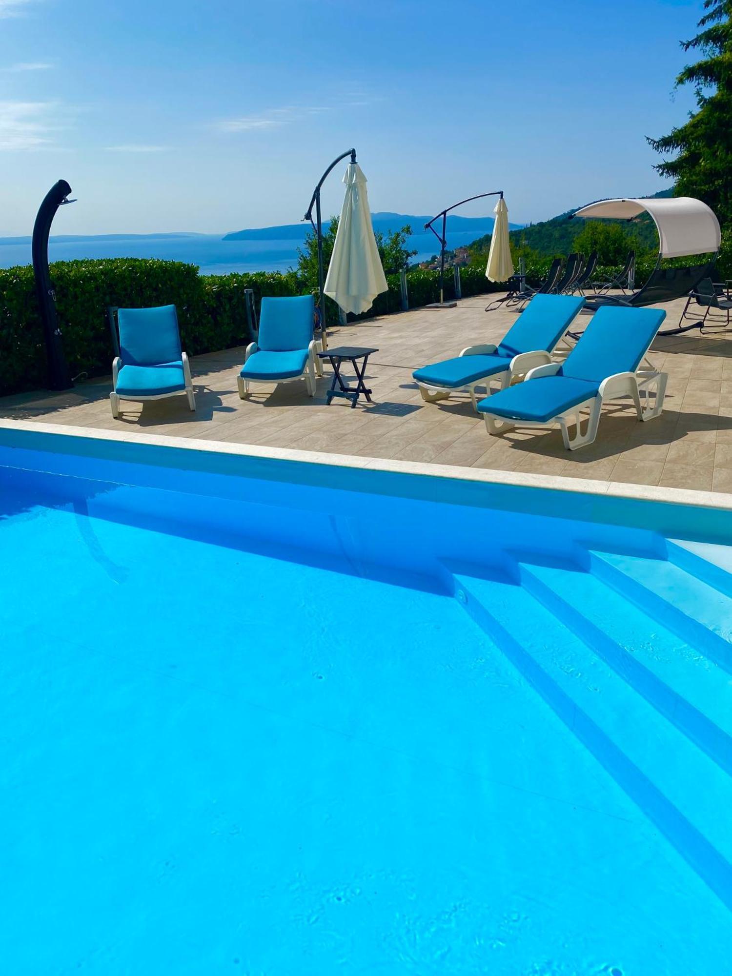 Luxury Villa Eternity - Marvelous Sea View - Box Spring Beds - Opatija-Poljane Экстерьер фото